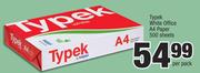 Typek White Office A4 Paper (500 Sheets)-Per Pack