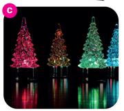4 Piece Christmas Tree LED Tealights