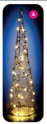 Battery Operated Cone Shaped LED Decorative Light-16 x 16 x 60cm-Each