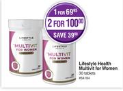 Lifestyle Health Multivit For Women 30 Tablets-For 1