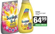 Sunlight Auto 2kg Or Liquid 1.5Ltr Each