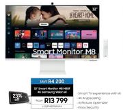 Samsung 32" M8 M80F 4K Samsung Vision AI Smart Monitor LS32FM801UAXXA