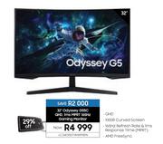 Samsung 32" Odyssey G55C QHD, 1ms MPRT 165Hz Gaming Monitor LC34G55TWWPXEN
