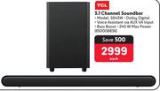 TCL 3.1 Channel Soundbar S643W