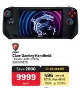 MSI Claw Gaming Handheld A1M-022ZA