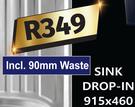 Sink Drop In 915 x 460