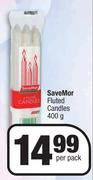 Save Mor Fluted Candles-400g Per Pack