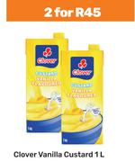 Clover Vanilla Custard-For 2 x 1L