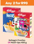 Kellogg's Frosties Or Mash Ups-For Any 2 x 400g