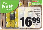 Freshline Golden Delicious Apples-1.5Kg Per Bag