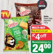 Simba Potato Chips (Assorted)-120g