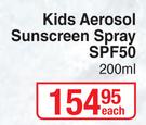Everysun Kids Aerosol Sunscreen Spray SPF50-200ml Each