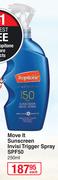 Tropitone Move It Sunscreen Invisi Trigger Spray SPF50-250ml Each