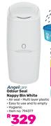 Angel Care Odour Seal Nappy Bin White