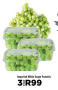 Imported White Grape Punnets-For 3