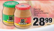 Black Cat Peanut Butter (Smooth Or Crunchy)-400g Each