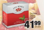 Five Roses Tagless Teabags-100s Per Pack