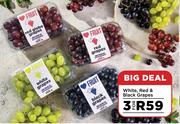White, Red & Black Grapes-For 3