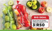 Royal Gala, Golden Delicious Apples-For 3 x 1.5kg