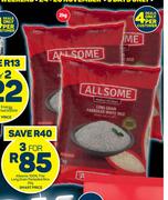 Allsome 100% Thai Long Grain Parboiled Rice-For 3 x 2Kg