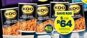 Koo Baked Beans In Tomato Sauce-For 5 x 410g