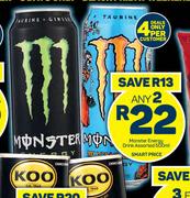Monster Energy Drink Assorted-Any 2 x 500ml