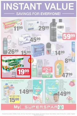 SUPER SPAR Eastern Cape : Value We're Proud To Put Our Name On (22 Oct - 3 Nov 2019). Only Available at Selected Stores in the Eastern Cape. Excluding Mthatha, page 3