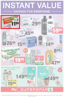 SUPER SPAR Eastern Cape : Value We're Proud To Put Our Name On (22 Oct - 3 Nov 2019). Only Available at Selected Stores in the Eastern Cape. Excluding Mthatha, page 3