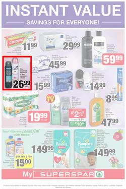 SUPER SPAR Eastern Cape : Value We're Proud To Put Our Name On (22 Oct - 3 Nov 2019). Only Available at Selected Stores in the Eastern Cape. Excluding Mthatha, page 3