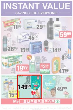 SUPER SPAR Eastern Cape : Value We're Proud To Put Our Name On (22 Oct - 3 Nov 2019). Only Available at Selected Stores in the Eastern Cape. Excluding Mthatha, page 3