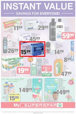 SUPER SPAR Eastern Cape : Value We're Proud To Put Our Name On (22 Oct - 3 Nov 2019). Only Available at Selected Stores in the Eastern Cape. Excluding Mthatha, page 3