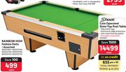 Shoot Coin Operated Slate Top Pool Table