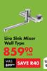 Lira Sink Mixer Wall type