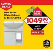 New Lorna White Cabinet & Basin Combo