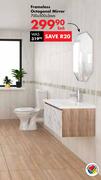 Frameless Octagonal Mirror (700x500x3mm)