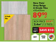 New Patsi Grey / Beige A Grade Tiles (430x430mm) - per m2
