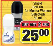 Shield Roll-On For Men Or Women-For Any 2 x 50ml