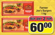 Farmer Joe's Burgers-For 2 x 1kg