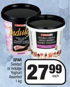 Spar Seeded Or Indulge Yoghurt Assorted-1Kg Each