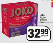 Joko Tagless Teabags-100s Per Pack