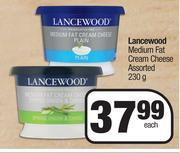 Lancewood Medium Fat Cream Cheese Assorted-230g Each