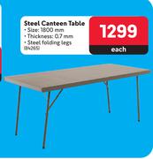 Steel Canteen Table