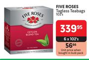 Five Roses Tagless Teabags-6 x 102s