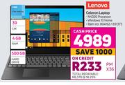 Lenovo Intel Celeron Laptop