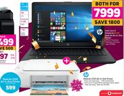 HP Intel Core i3 Notebook Plus HP Deskjet 2320 All In One Printer-Both For