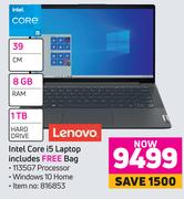 Lenovo Intel Core i5 Laptop Includes Free Bag
