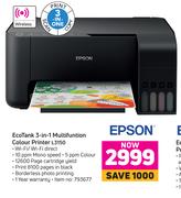 Epson Eco Tank 3 In 1 Multifunction Colour Printer L3150