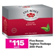 Five Roses Tagless Teabags 200 Pack-Each