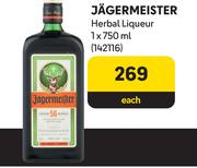 Jagermeister Herbal Liqueur-750ml Each