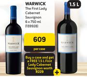 Warwick The First Lady Cabernet Sauvignon-6 x 750ml Per Case
